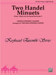 Two Minuets Royal Fireworks-8 Hands piano sheet music cover
